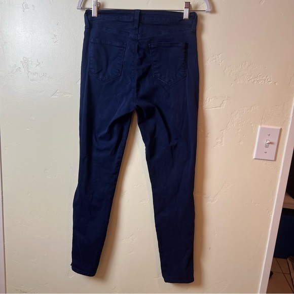 L’Agence Piper Stargazer navy blue skinny jeans gold buttons 27 - Picture 8 of 12